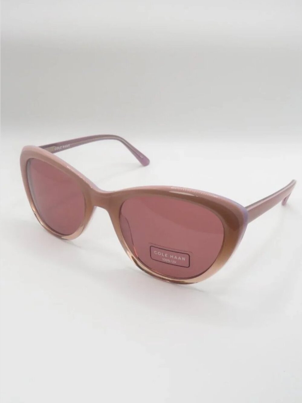Cole Haan New w/Case CH7087 651 Blush Gradient/Pink Cat Eye Sunglasses 53 20 140